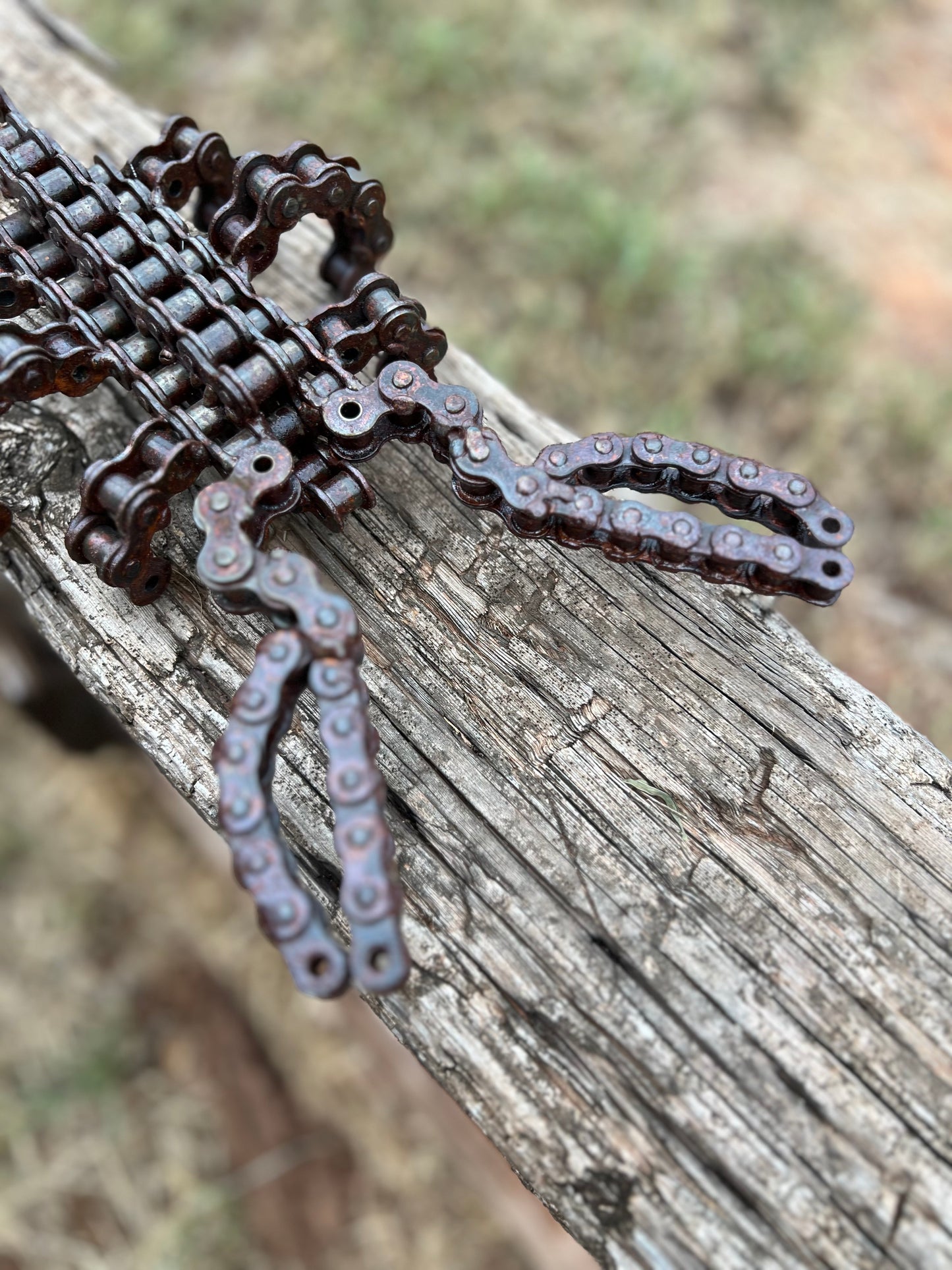 Scorpion Yard Art Sculpture - Welded Chain-one of a kind