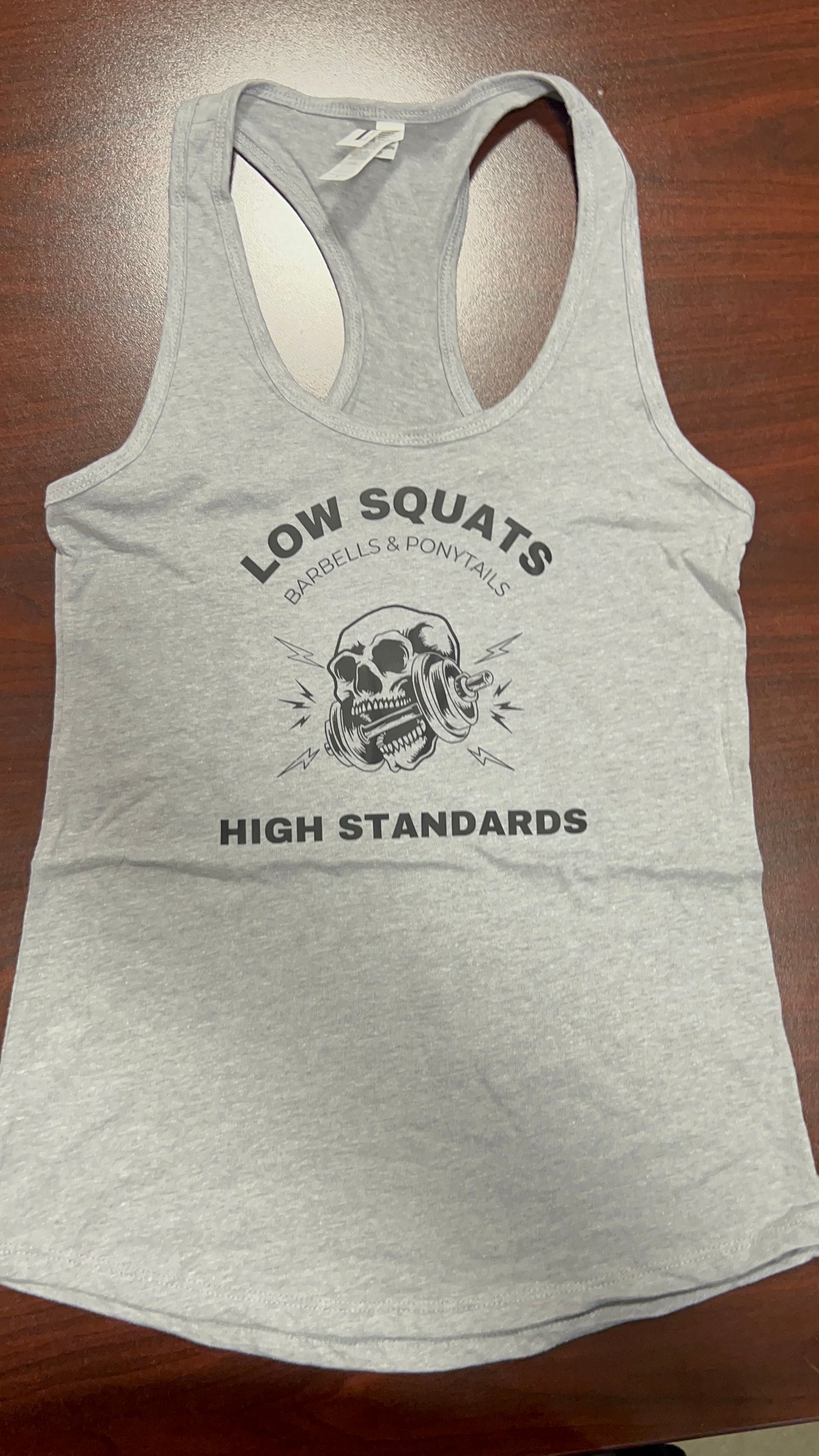 Low Squats High Standards tank or tee