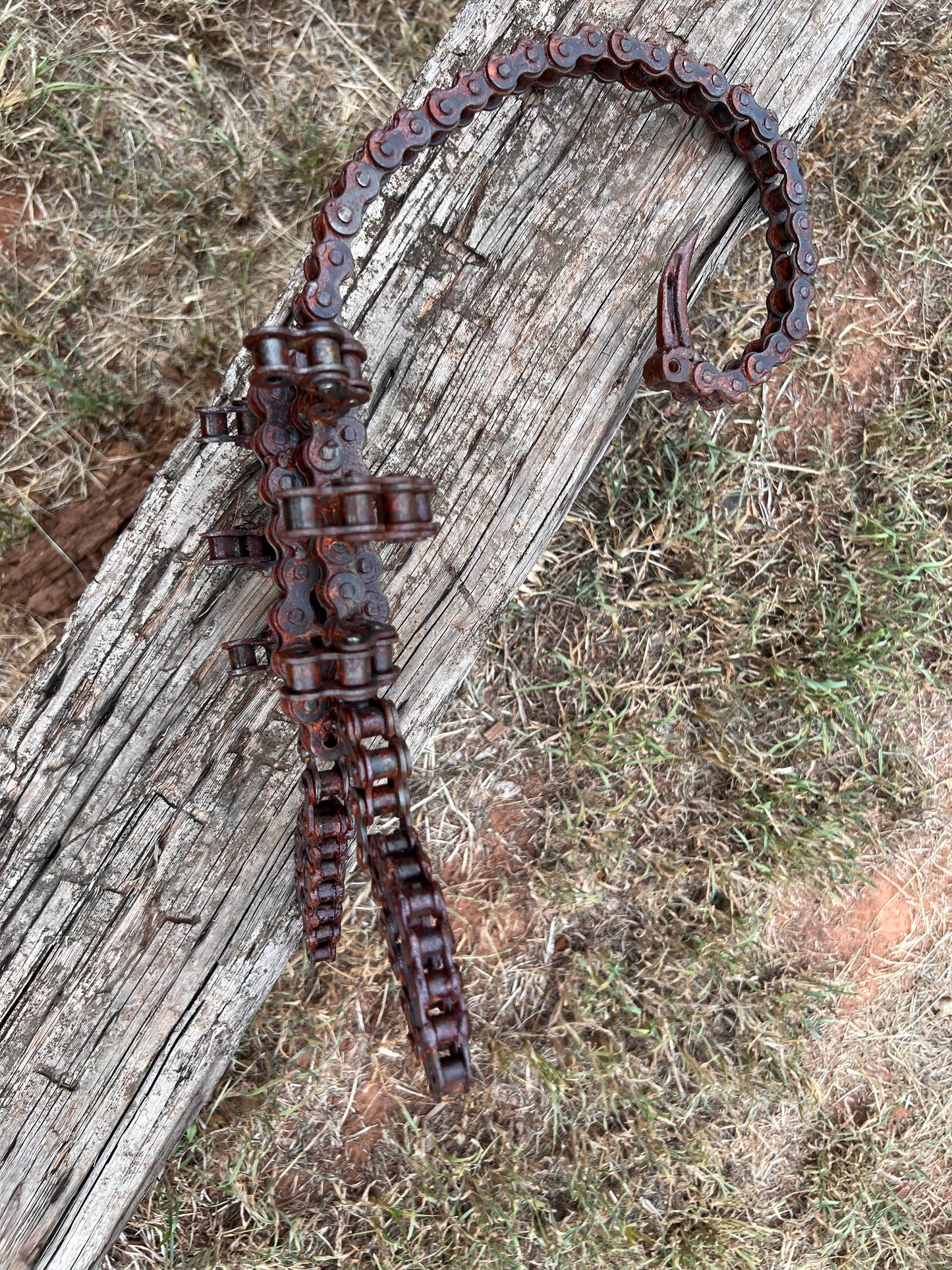 Scorpion Yard Art Sculpture - Welded Chain-one of a kind