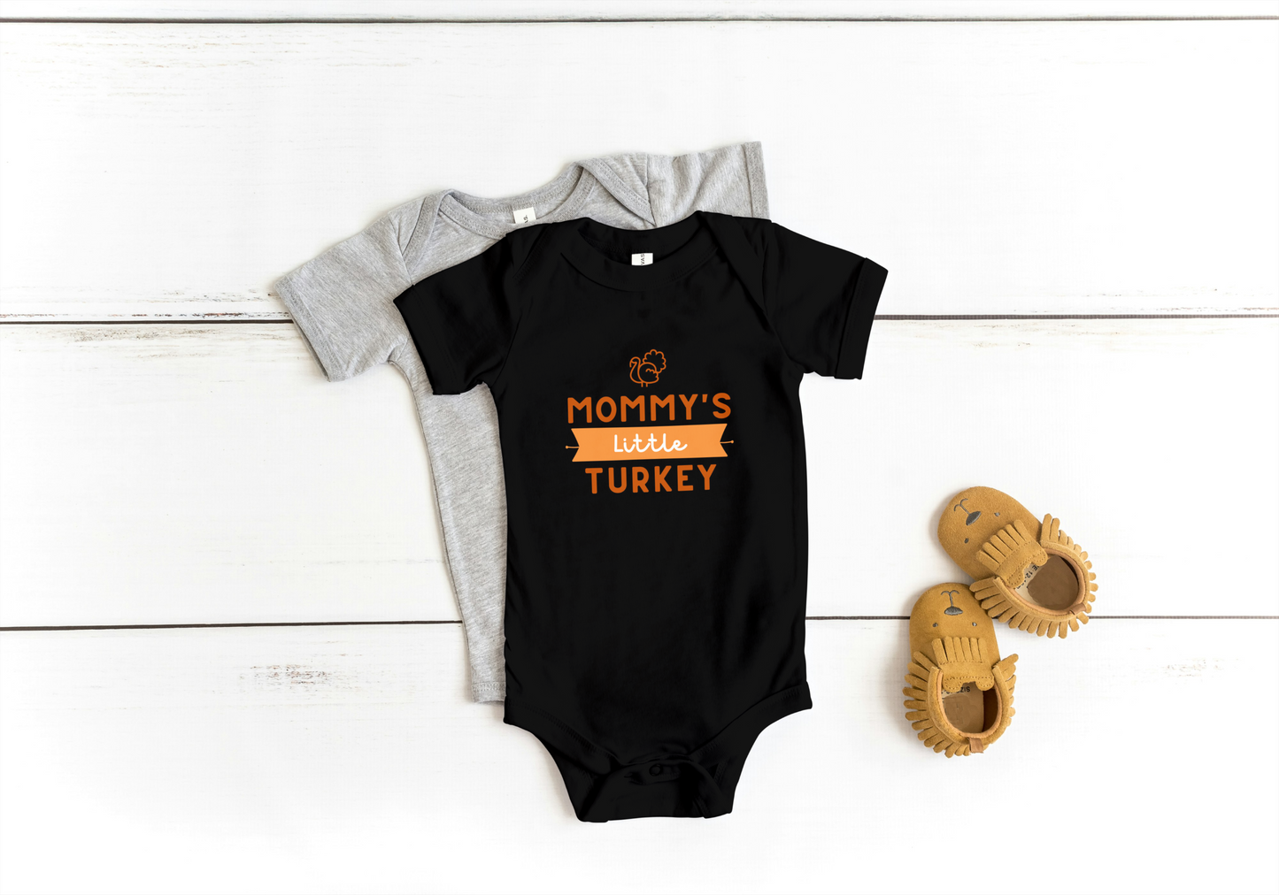 Mommy's little Turkey onesie- Thanksgiving infant onesie