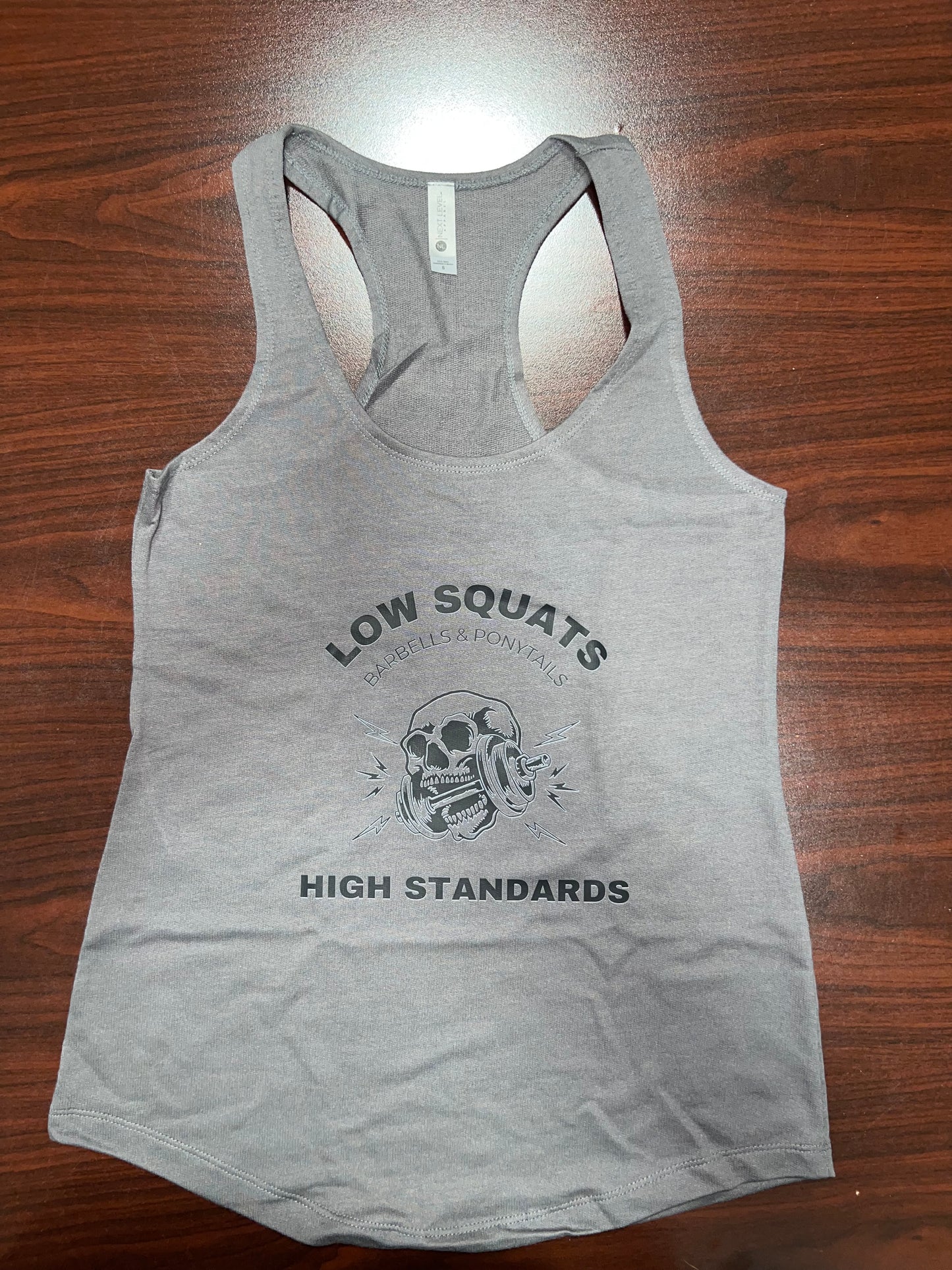 Low Squats High Standards tank or tee