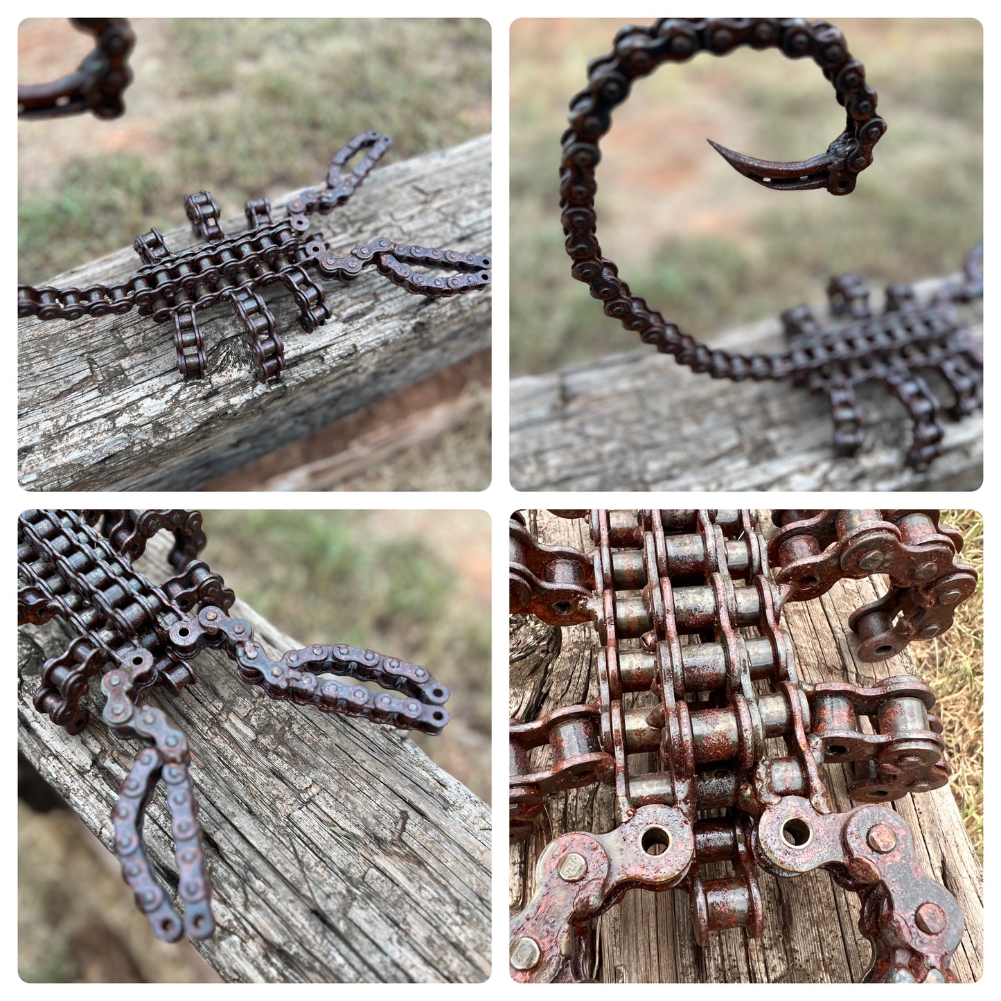 Scorpion Yard Art Sculpture - Welded Chain-one of a kind