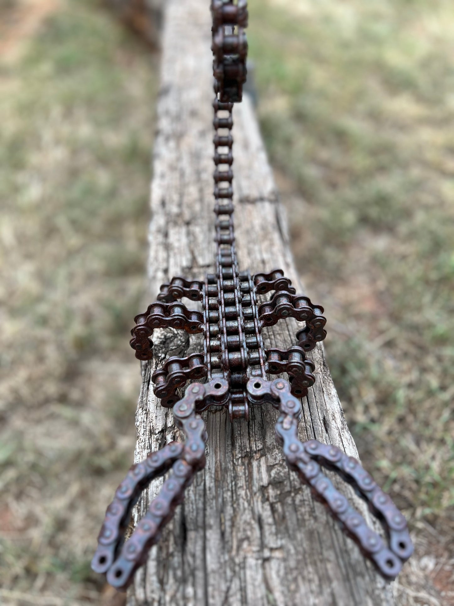 Scorpion Yard Art Sculpture - Welded Chain-one of a kind