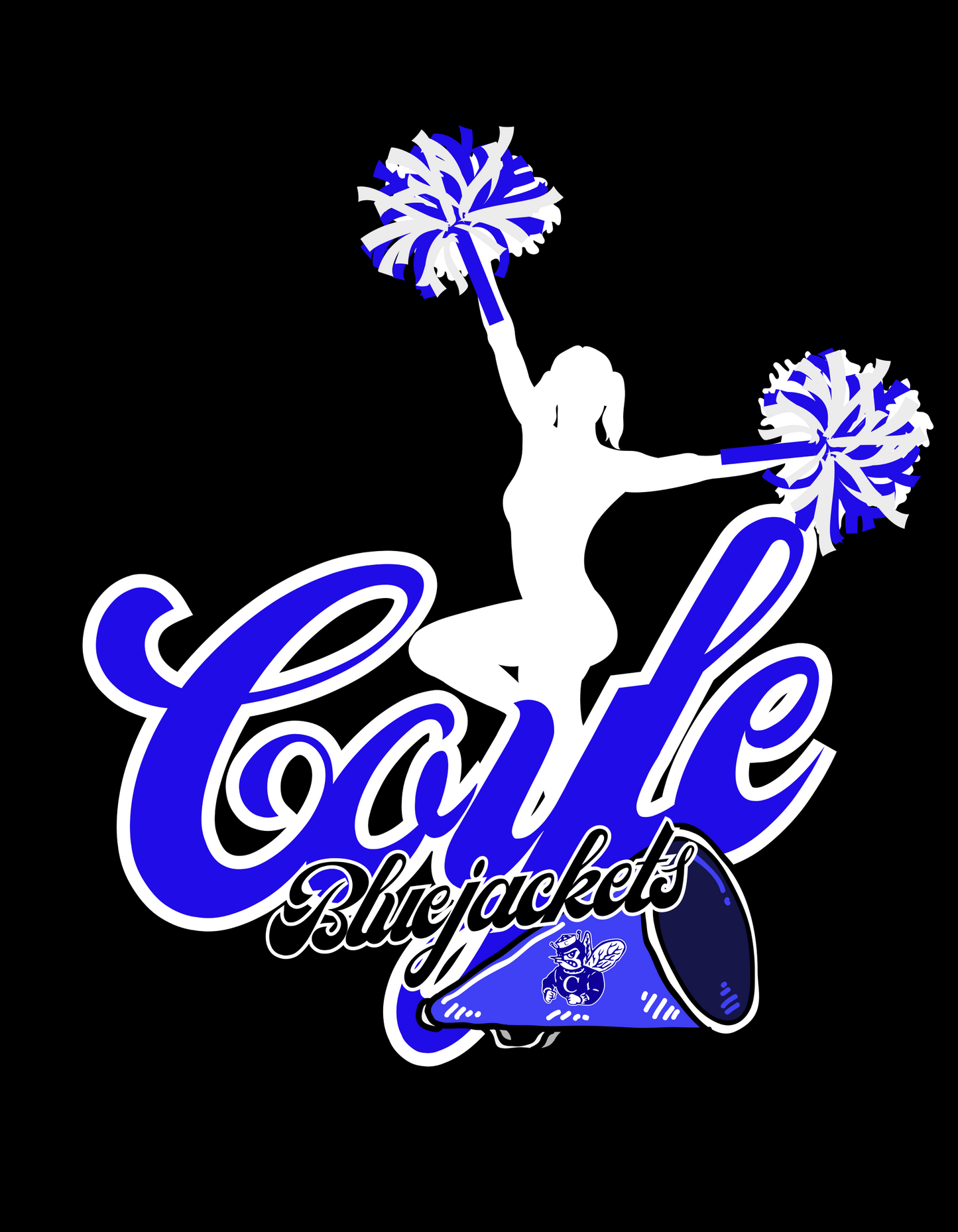 Coyle Bluejackets Cheer Tshirt