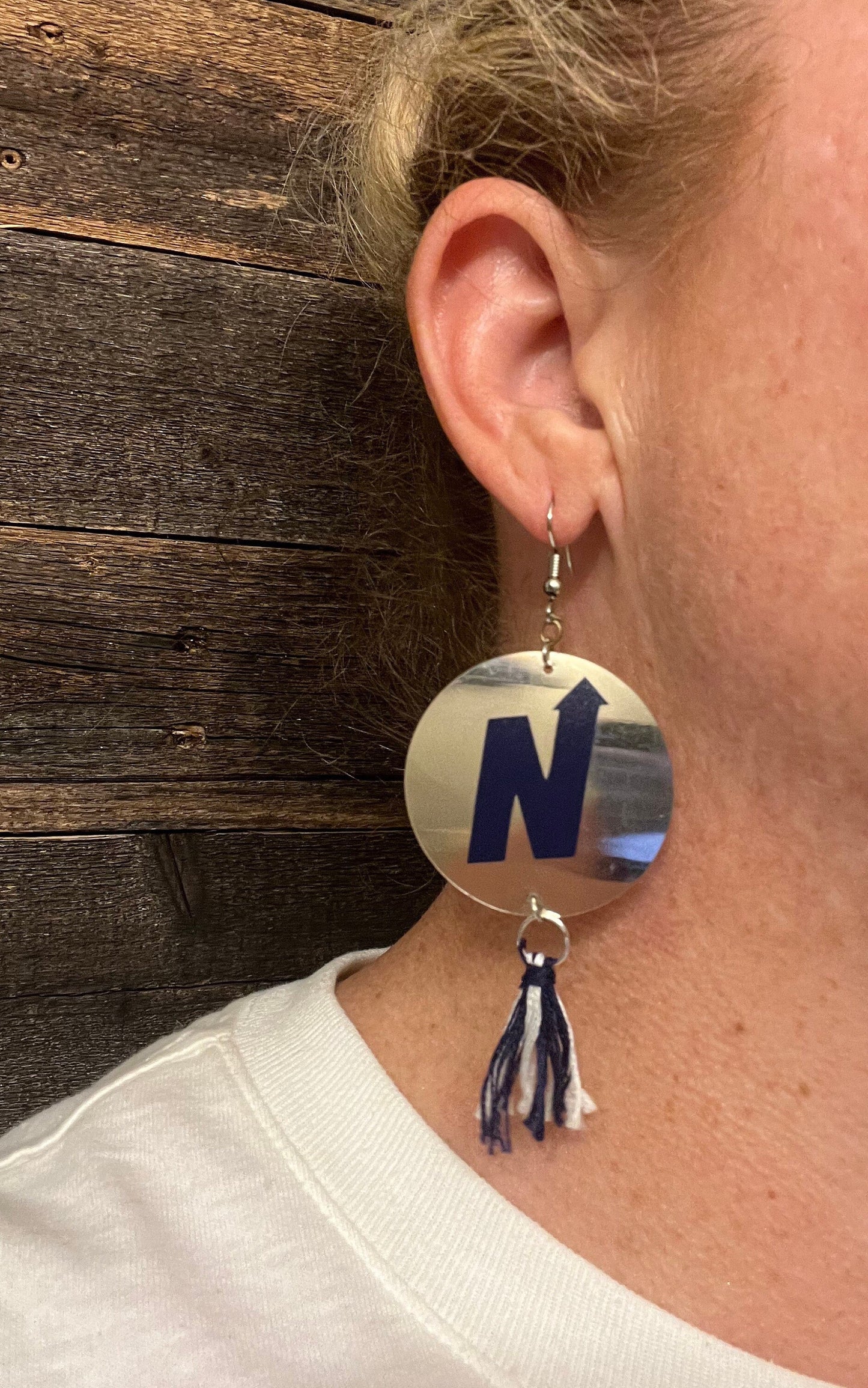 Edmond North School Spirt dangle earrings