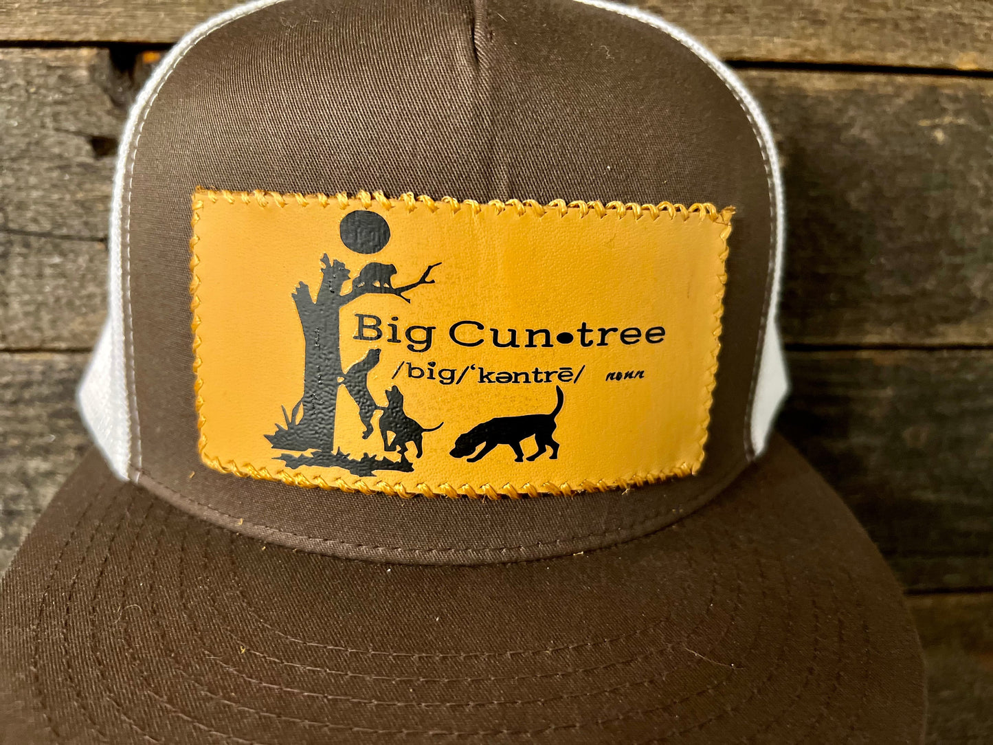 Big Cun•Tree Hat, BackwoodRecneck Original Flat Bill Hat, Snapback, Trucker Hat